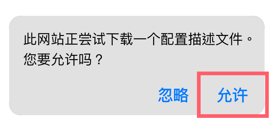 轻量版允许描述文件